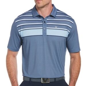 Callaway Blue Striped Opti-Dri Golf Polo Size XXL (4823)